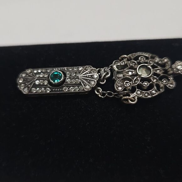 Art Deco Sterling Silver German Bracelet With Matching Earrings - Picture 7 of 13